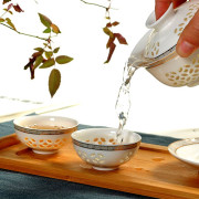 White Chinese Kung Fu Tea Set