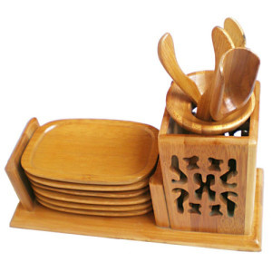 Bamboo Chinese Cha Dao Tea Set